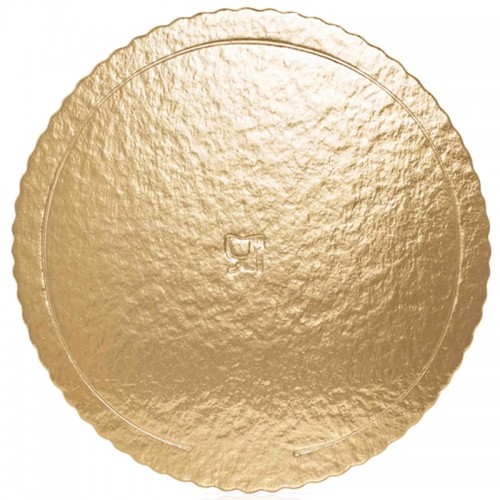 Base/Prato Cartão Dourado 38cm